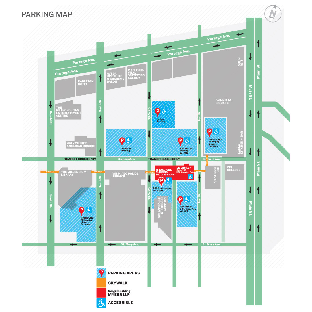 Myers LLP Parking Map