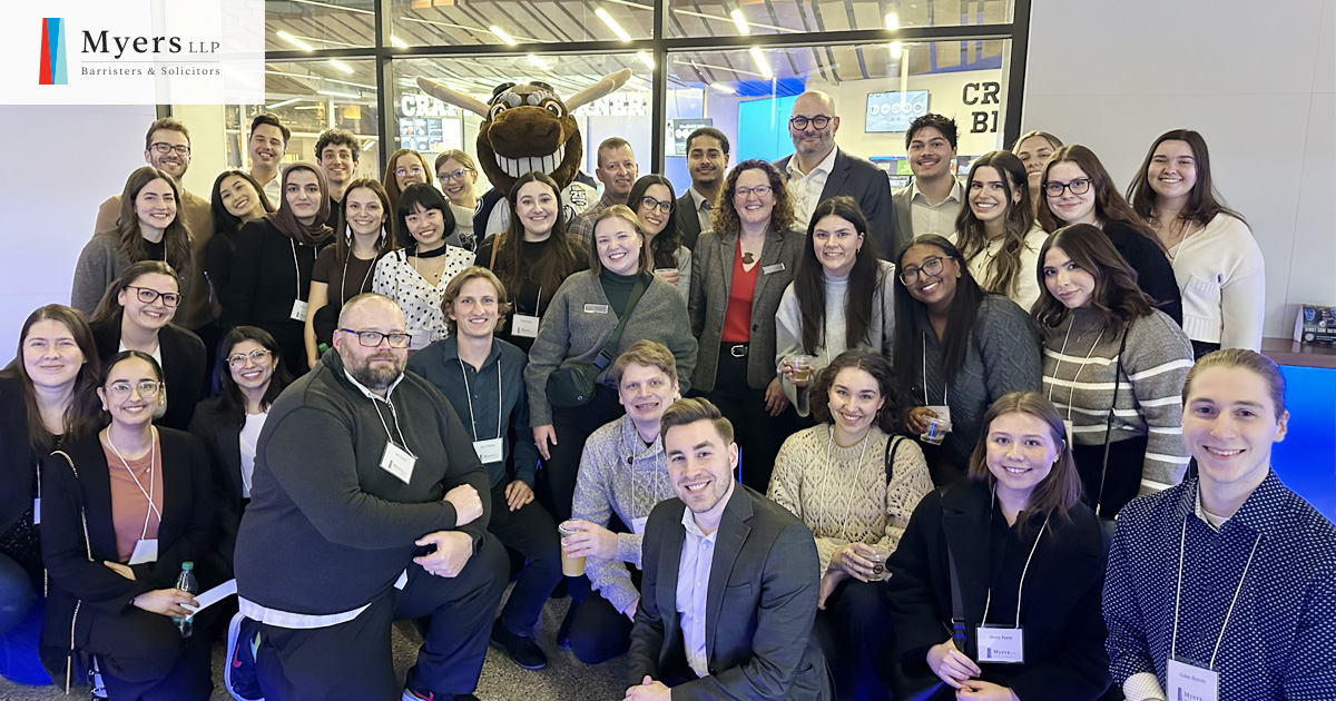 Myers LLP Student Networking Event at Manitoba Moose Game