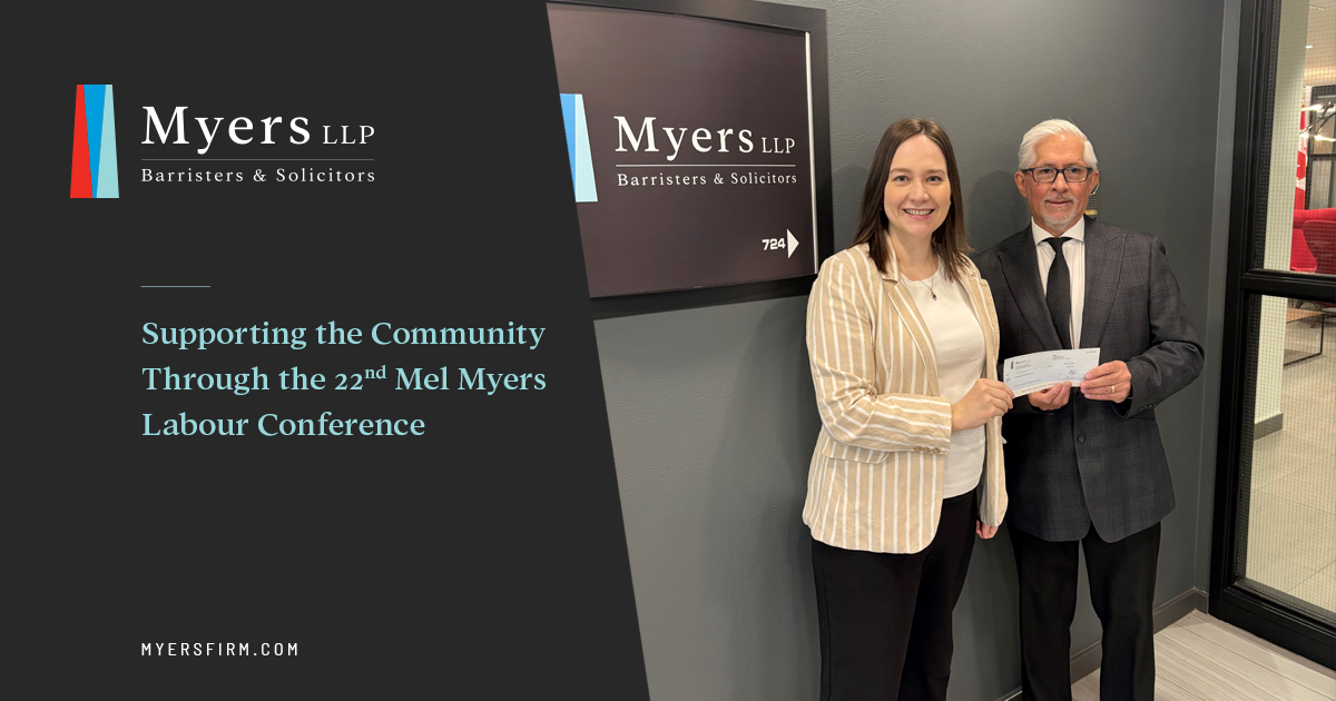 Supporting the Community Through the 22nd Mel Myers Labour Conference
